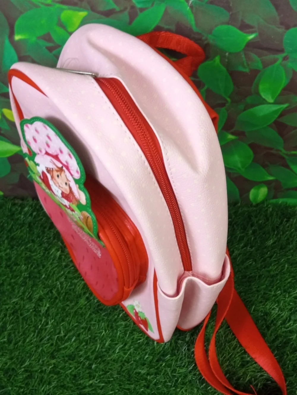 🛝 Strawberry Shortcake Pink & Red Kids Backpack
